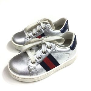 Gucci Unisex Silver Sneakers